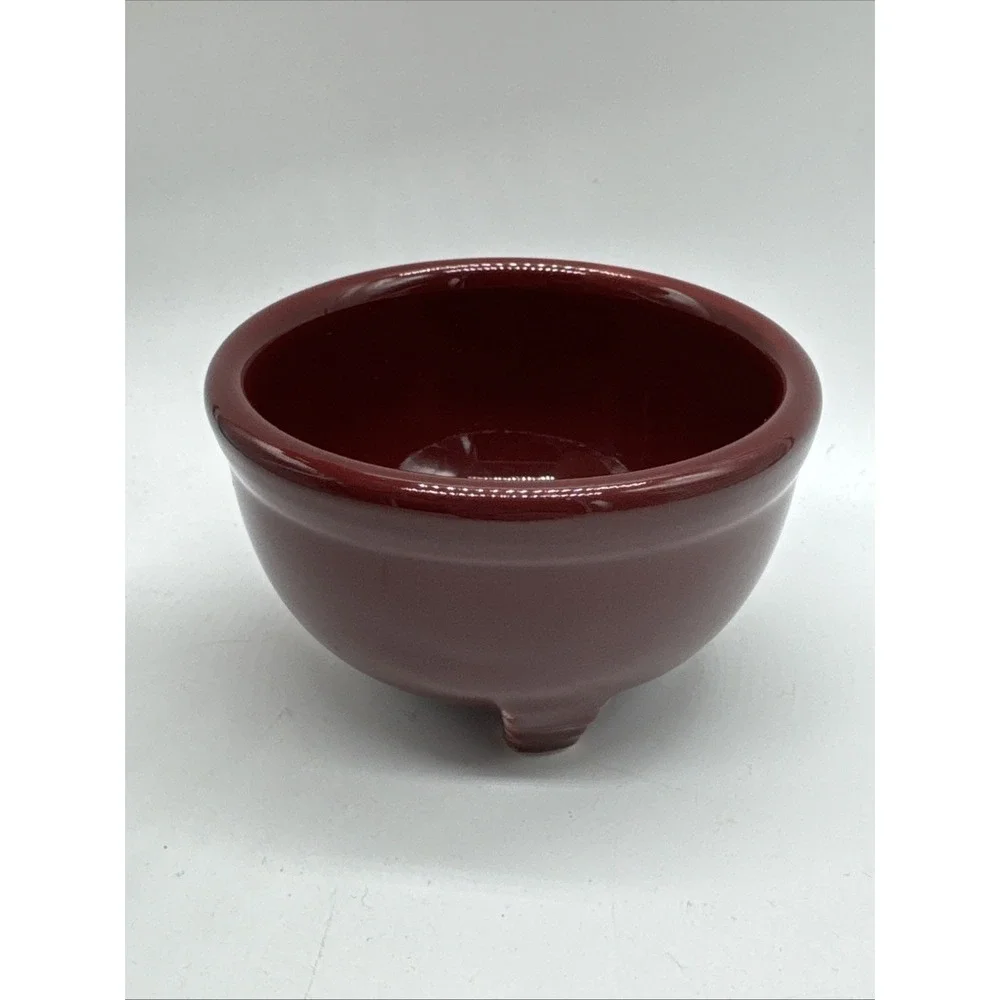 FIESTA Ware TRIPOD Dipping Candle Bowl CINNABAR Retired Item & Color 1998-2001 2